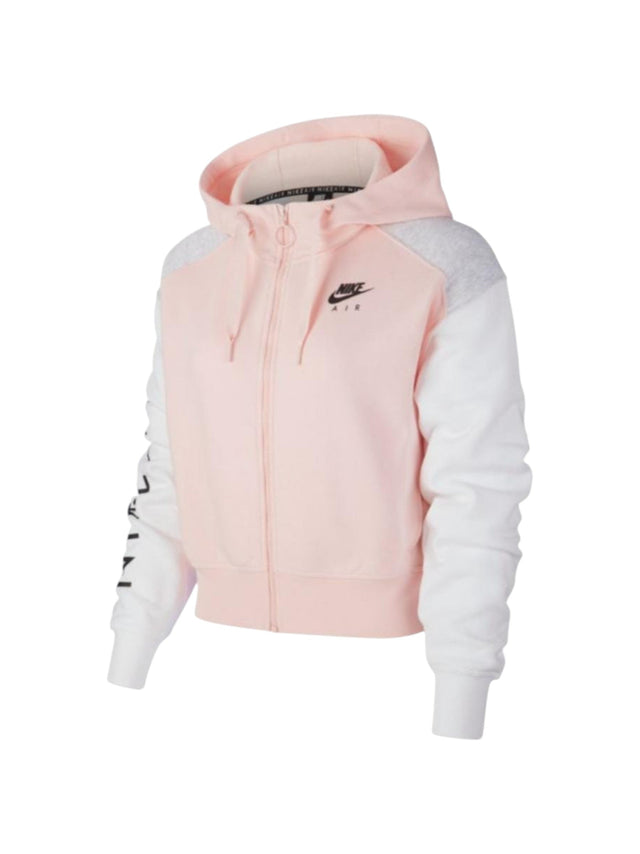 Image for Women's Colorblocked Hoodie,Light Pink/White