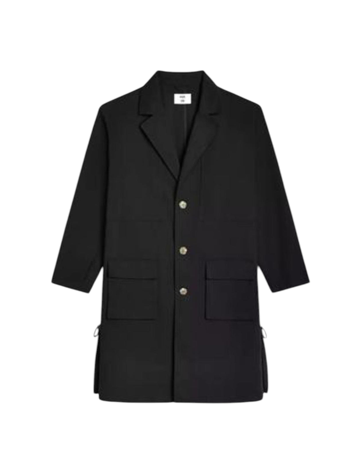 Image for Men's Plain Solid Coat,Black
