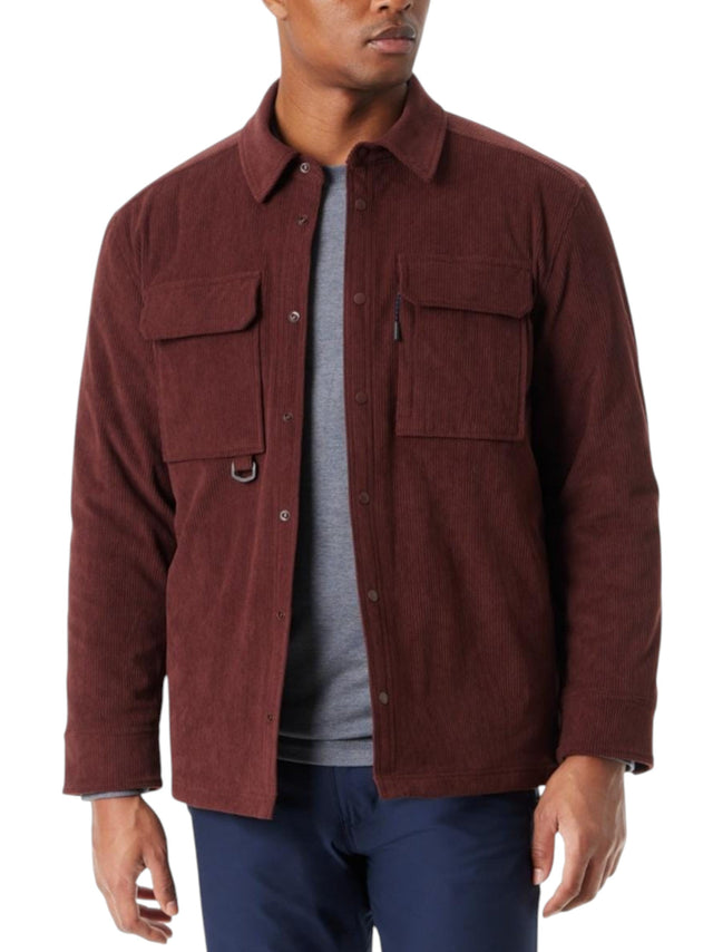 Image for Men's Ribbed Jacket,Burgundy