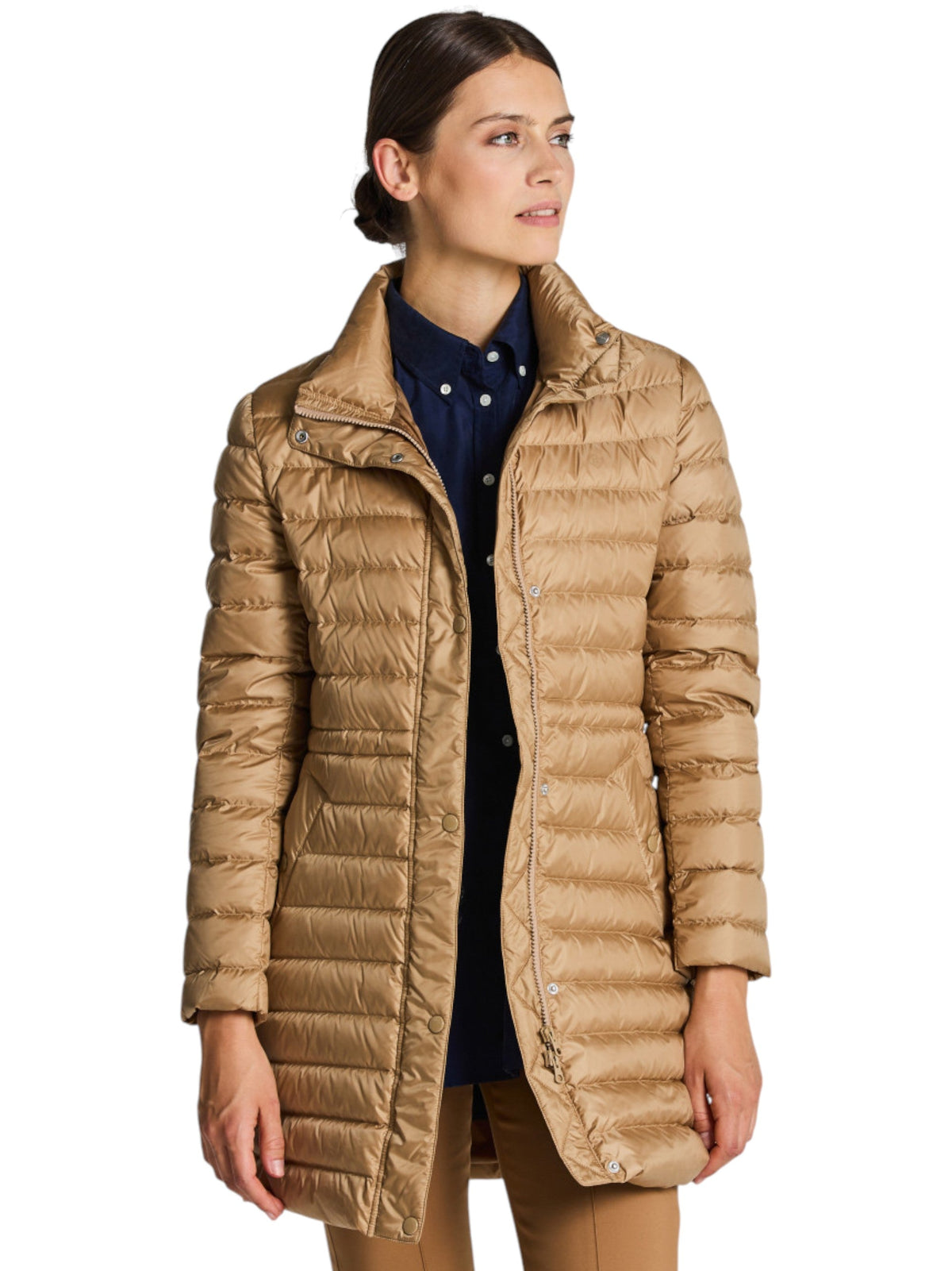 Image for Women's Quilted Jacket,Light Brown