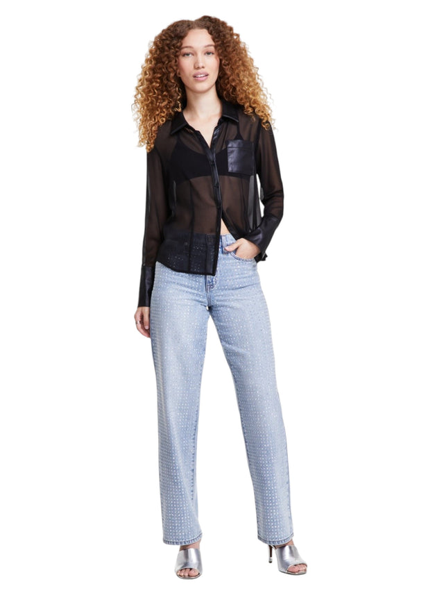 Image for Women's Strass Jeans,Light Blue
