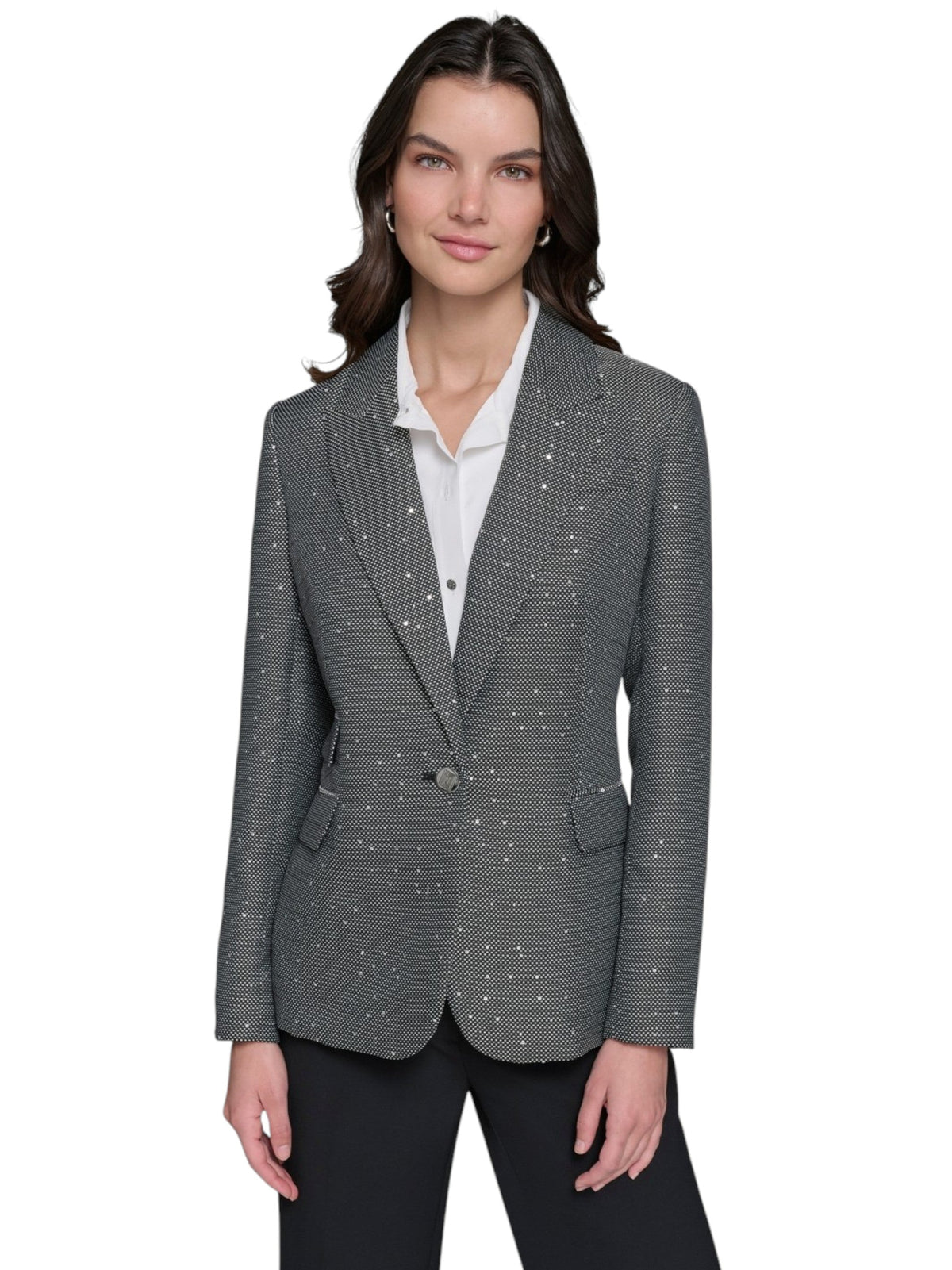 Image for Women's Strass Blazer,Black/White