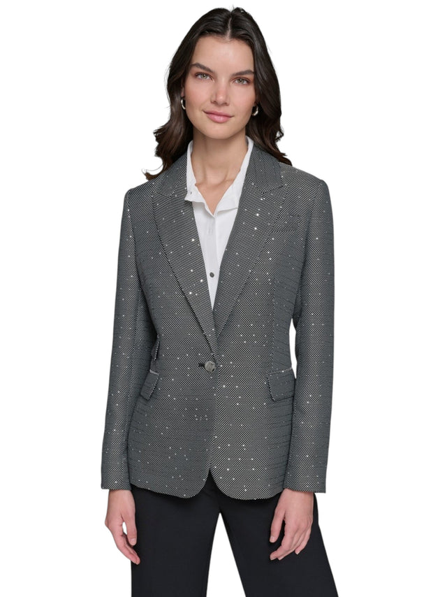 Image for Women's Strass Blazer,Black/White