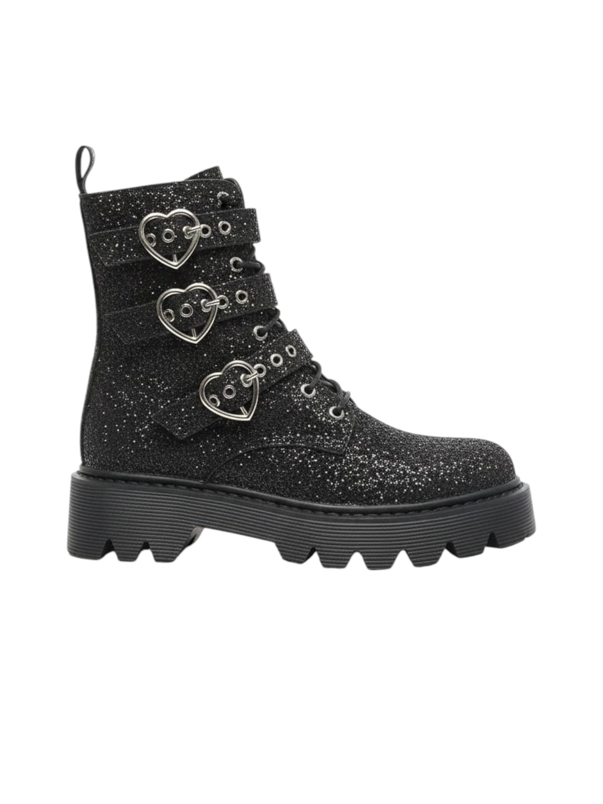 Image for Women's Glitter Ankle Boots,Black
