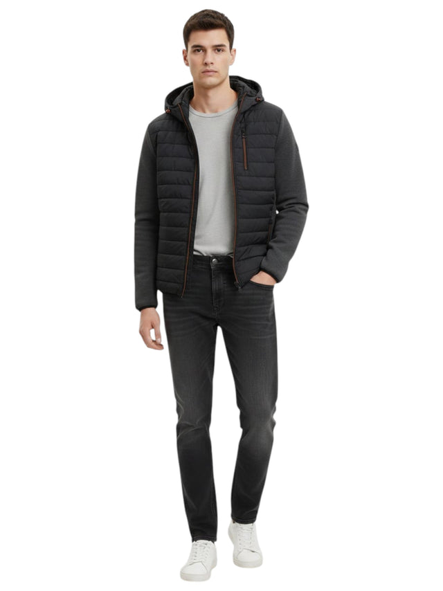 Image for Men's Quilted Jacket,Grey