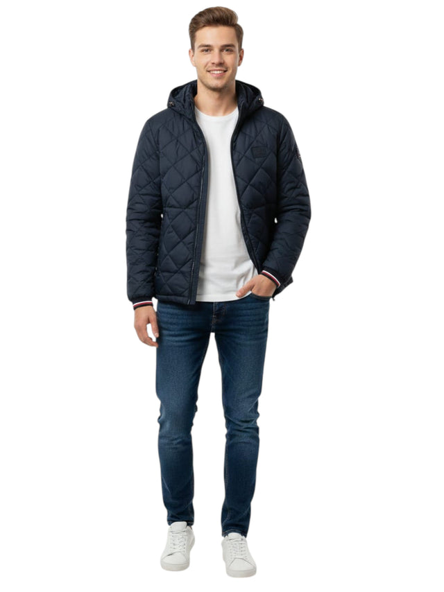 Image for Men's Quilted Jacket,Navy