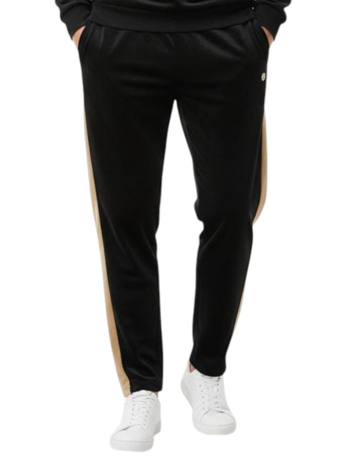 Image for Men's Colorblocked Velour Pant,Black