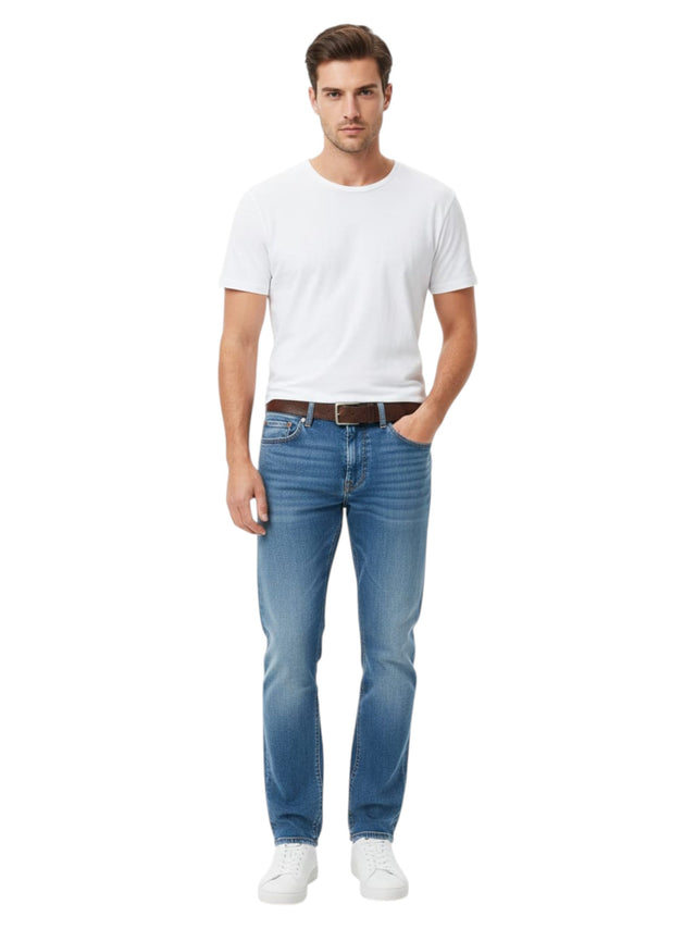 Image for Men's Washed Jeans,Blue