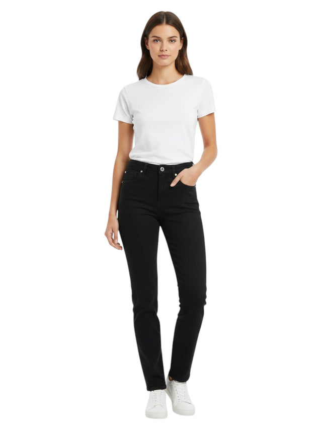 Image for Women's Plain Jeans,Black