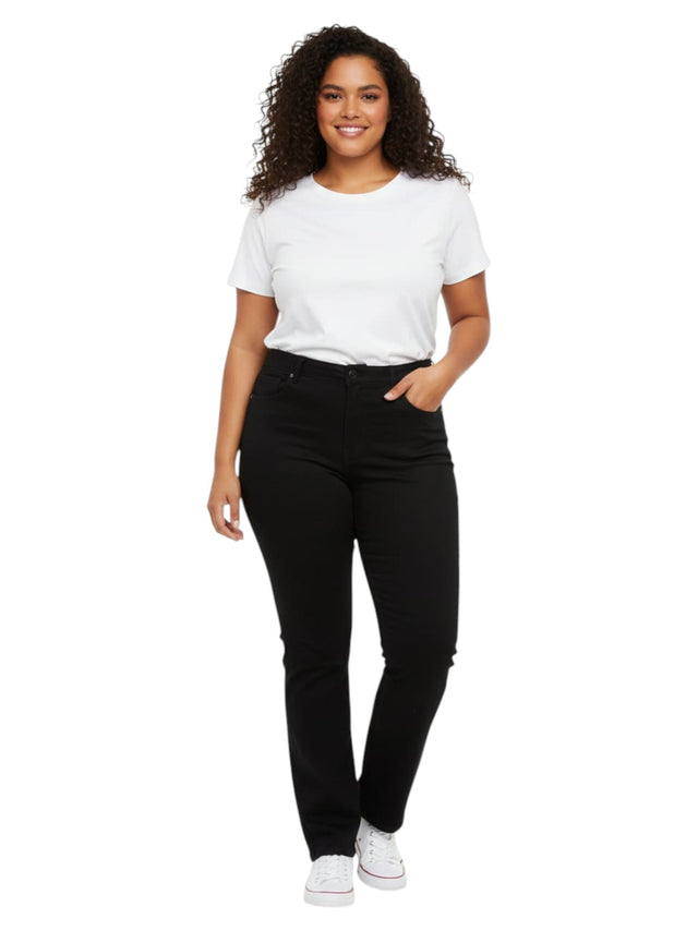 Image for Women's Plain Jeans,Black