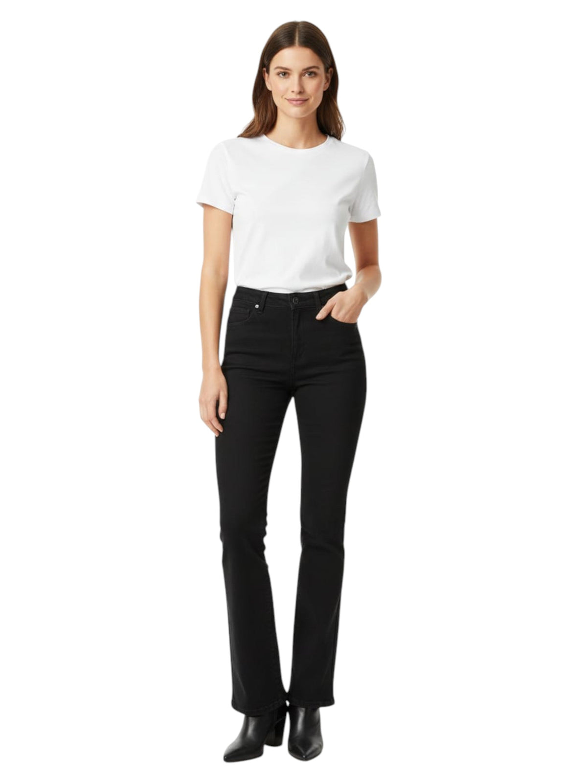 Image for Women's Plain Jeans,Black