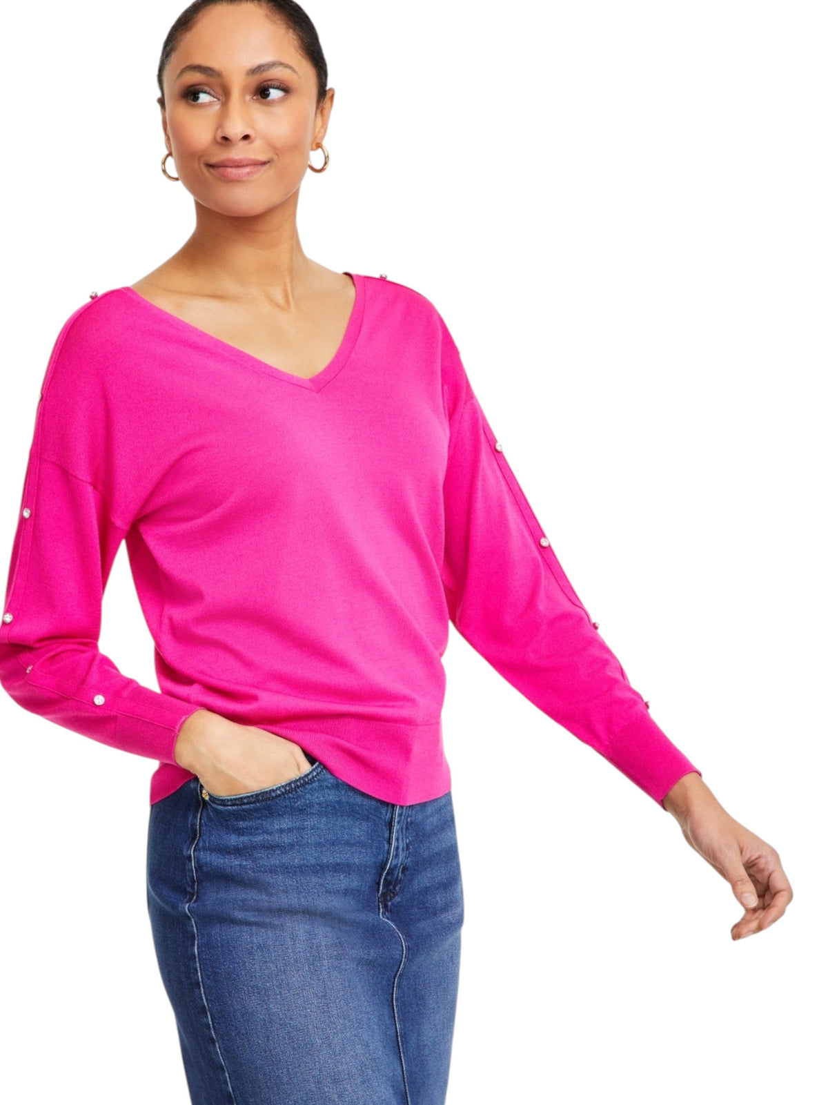 Image for Women's Knitted Top,Pink