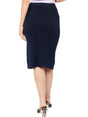 Image for Women's Shiny Skirt,Indigo
