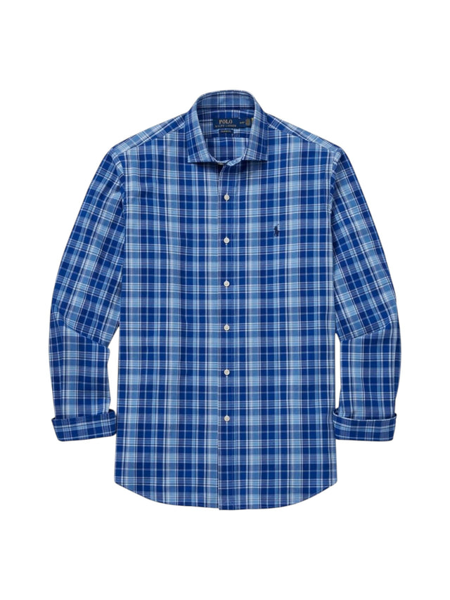 Image for Men's Plaid Dress Shirt,Blue