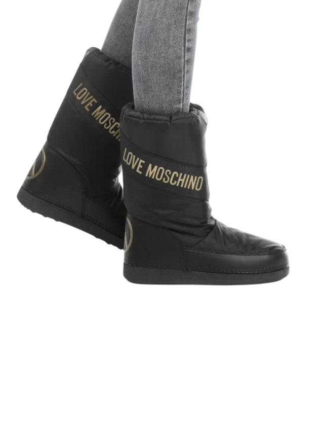 Image for Women's Quilted Ankle Boots,Black