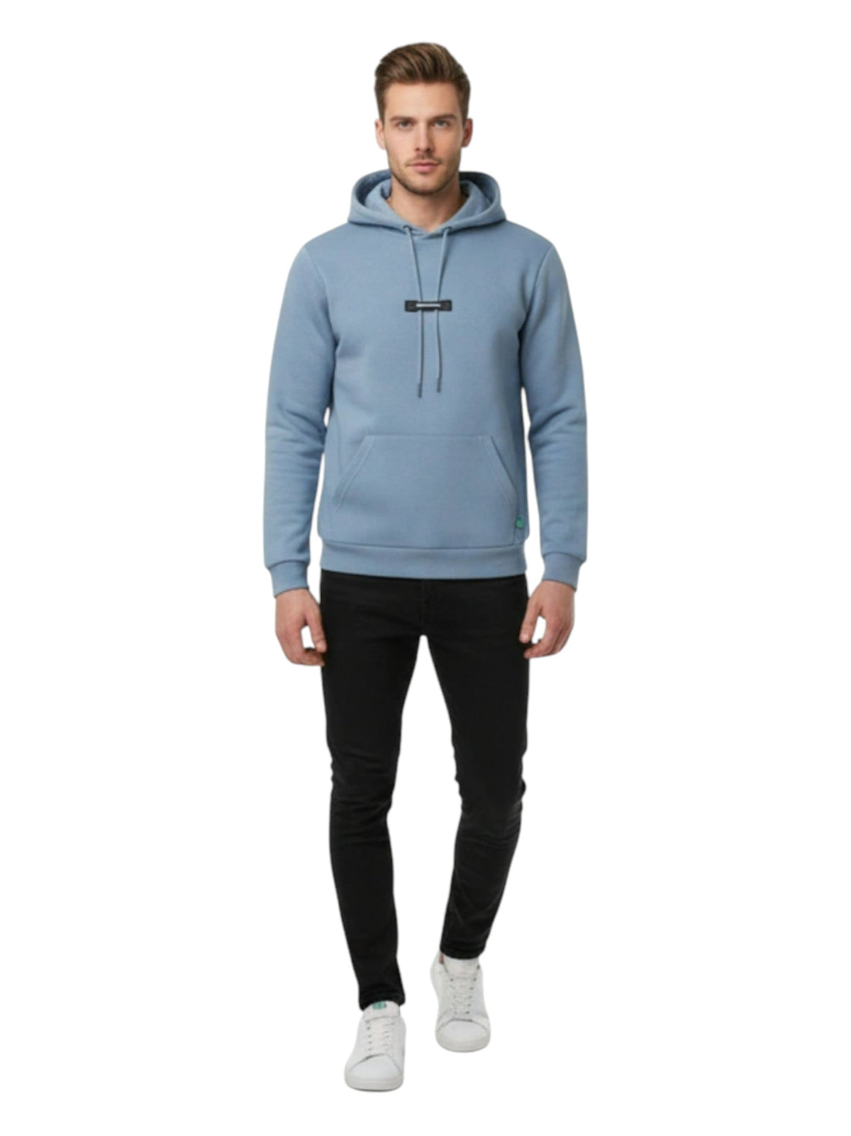 Image for Men's Plain Hoodie,Blue