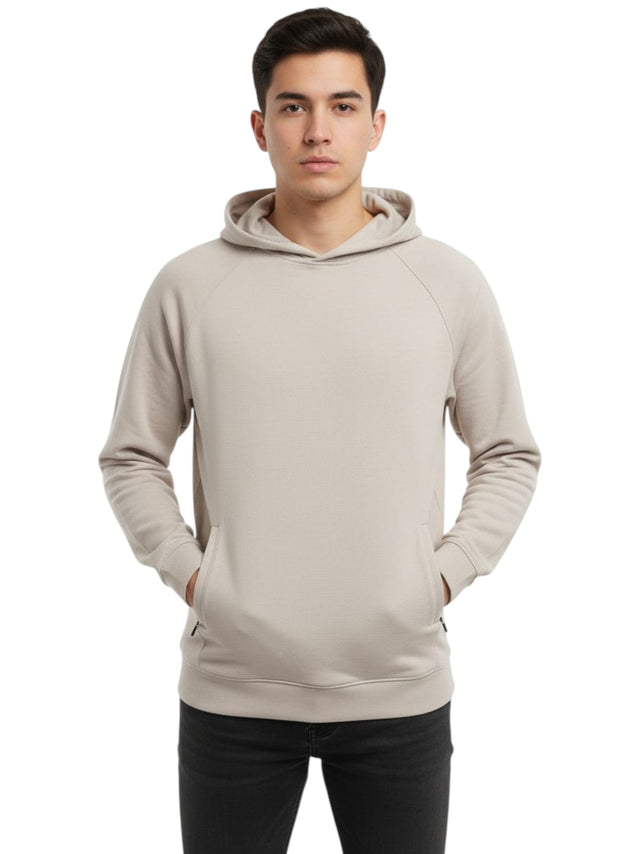Image for Men's Plain Hoodie,Light Beige
