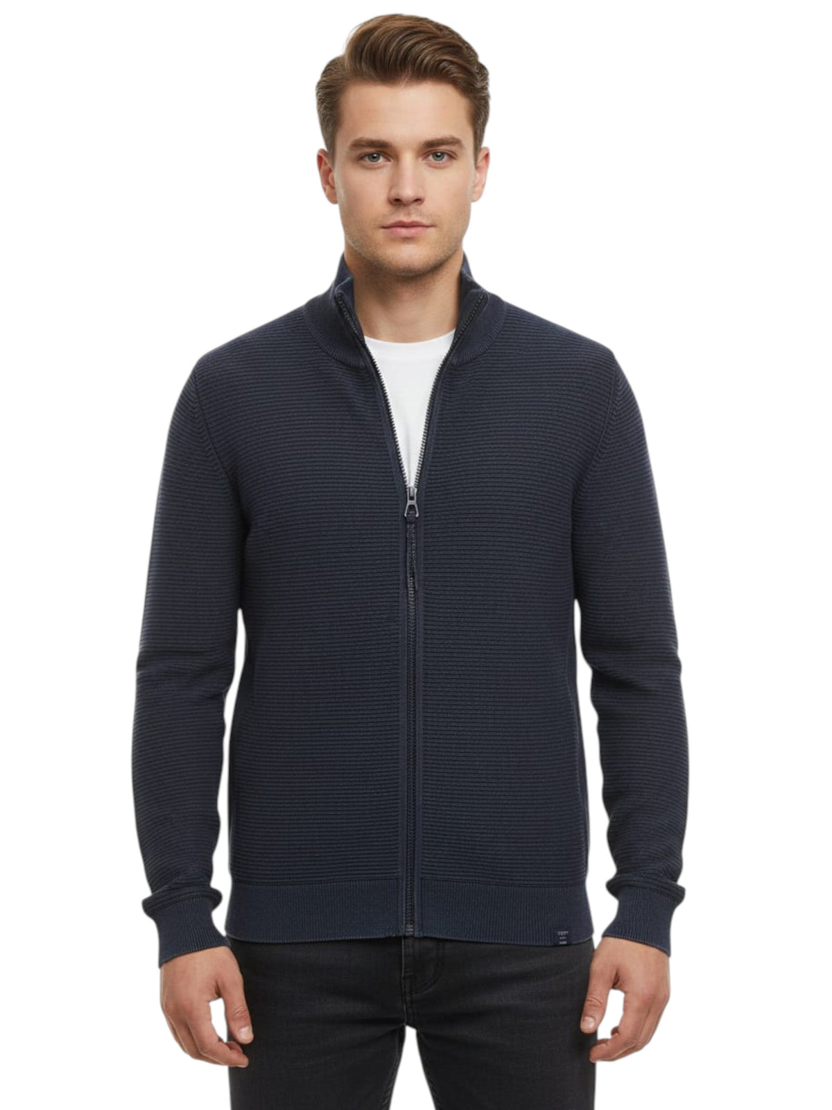 Image for Men's Ribbed Sweaters,Navy