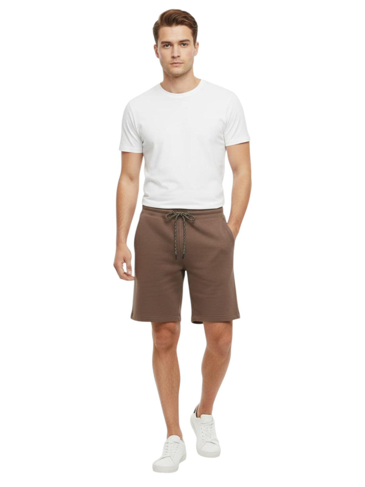 Image for Men's Plain Sport Short,Borwn