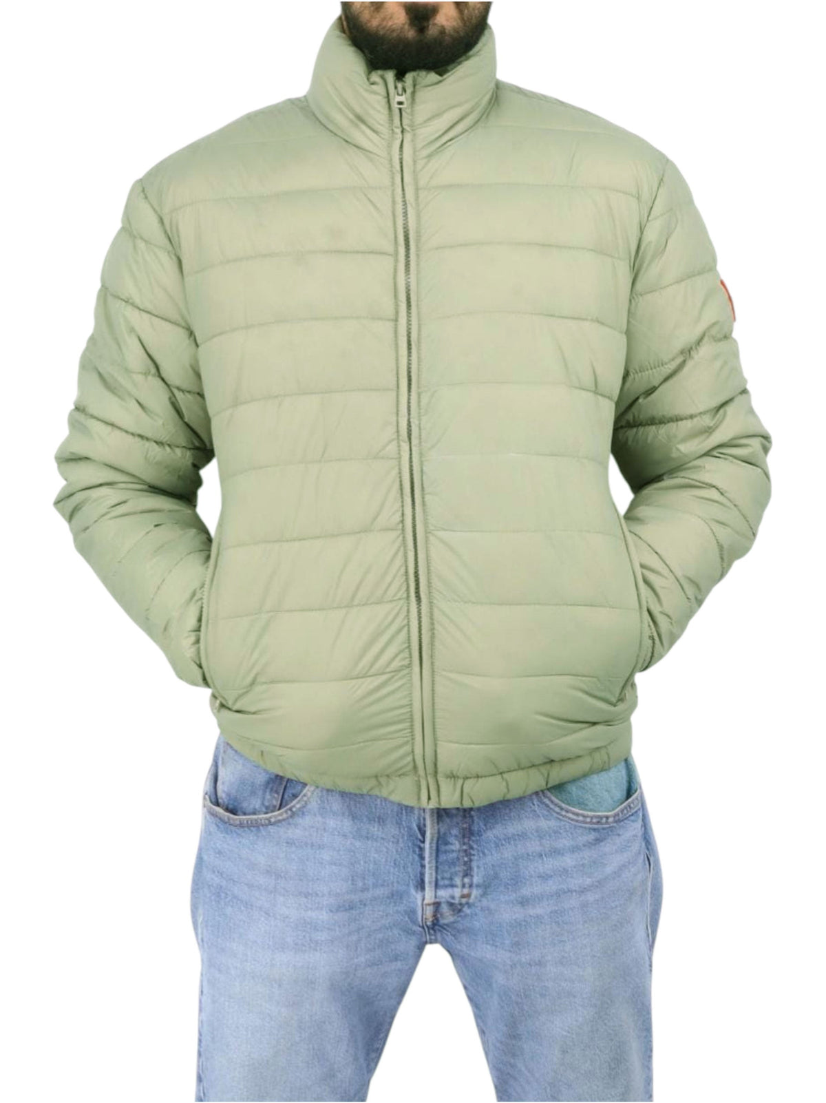 Image for Men's Quilted Jacket,Dusty Olive