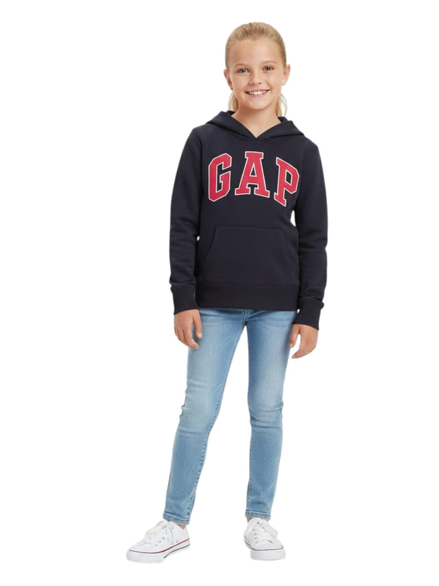 Image for Kid's Girl's Brand Logo Printed Hoodie,Navy