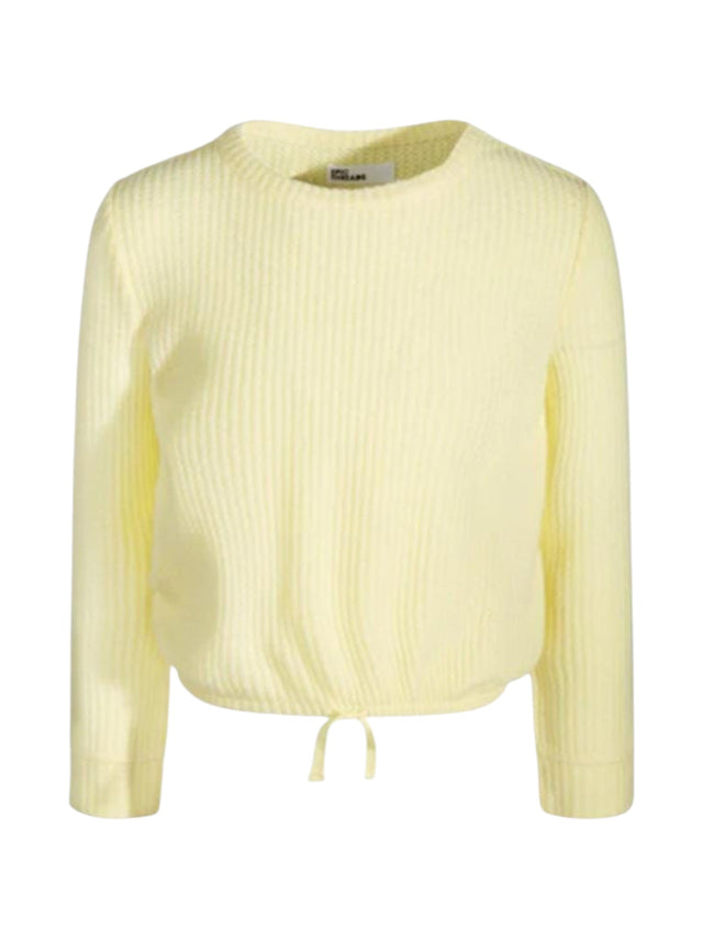 Image for Kids Girl's Ribbed Top,Yellow