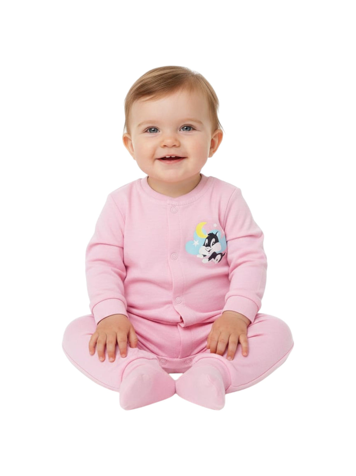Image for Kids Girl's Plain Solid Jumpsuit,Pink