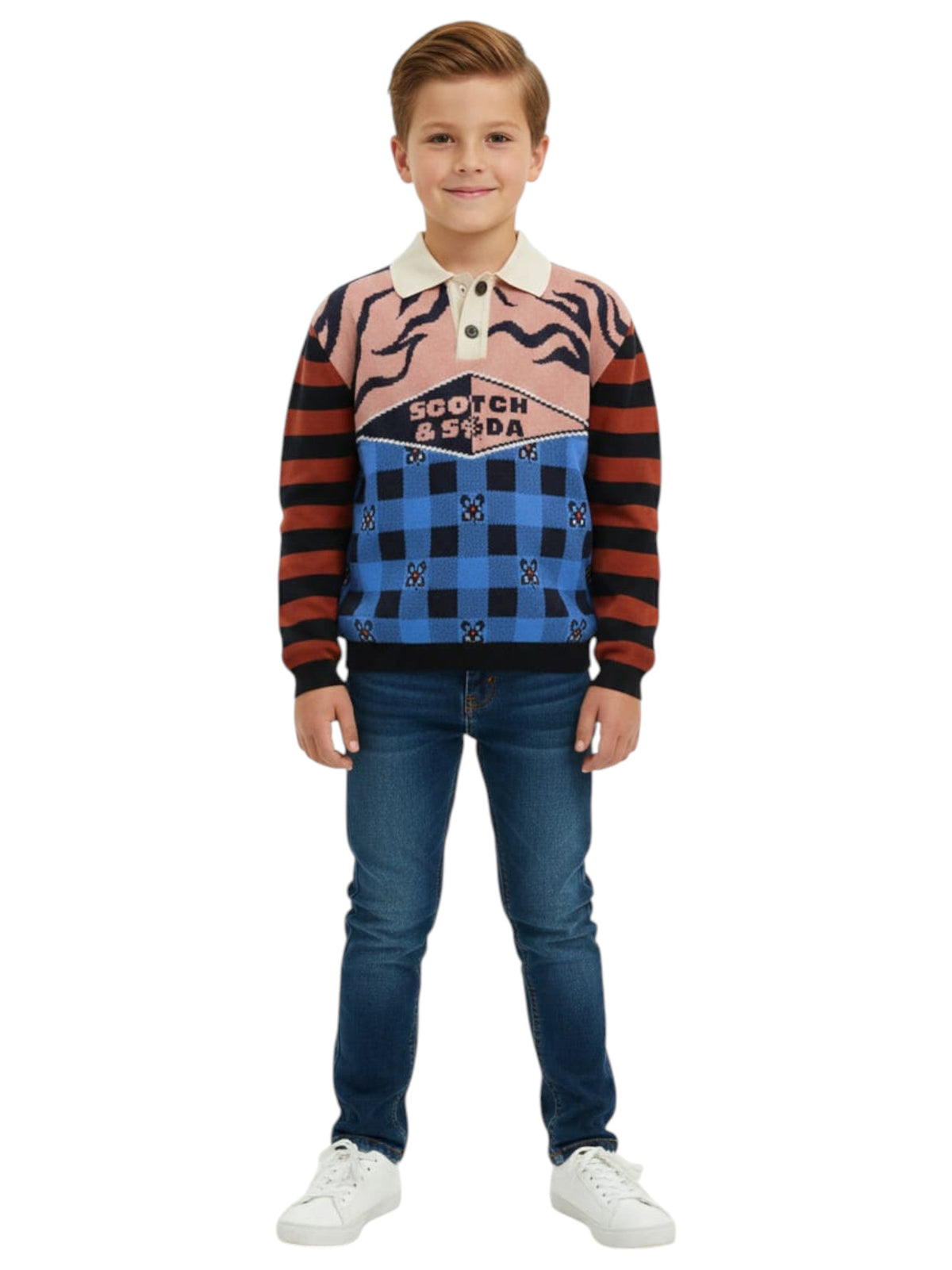 Image for Kids Boy's Graphic Printed Sweaters,Multi
