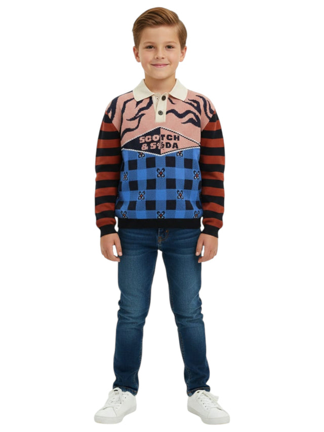 Image for Kids Boy's Graphic Printed Sweaters,Multi