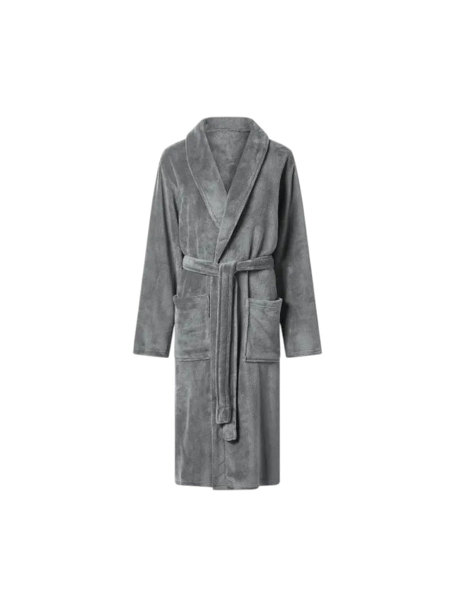 Image for Women's Plain Solid Robe,Grey
