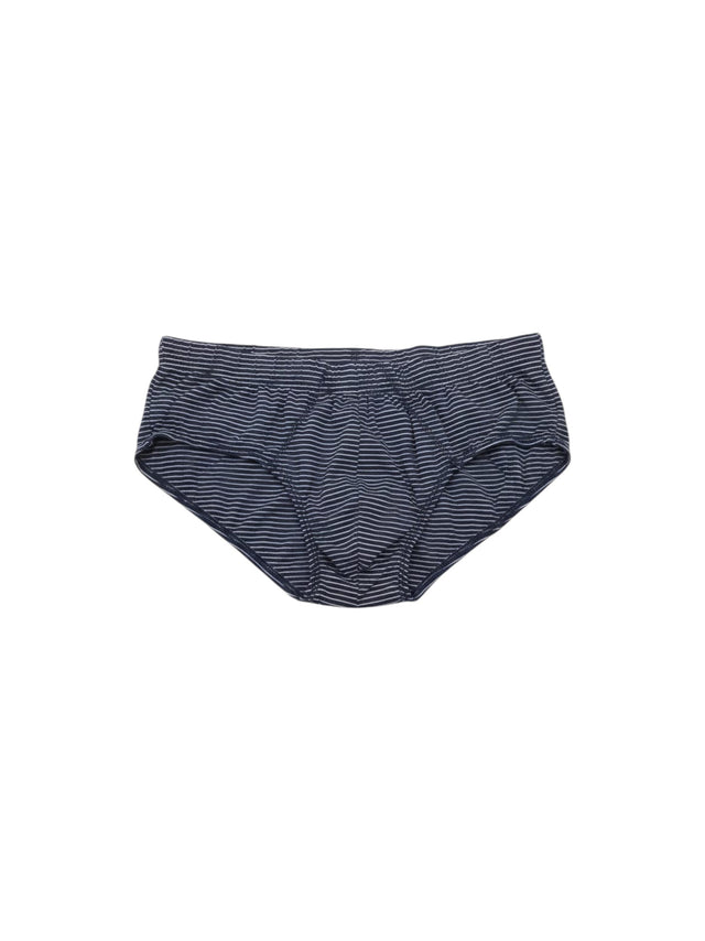 Image for Men's Striped Briefs,Navy/White
