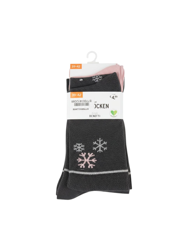 Image for Women�s Knitted Socks Set 3 Pieces,Grey