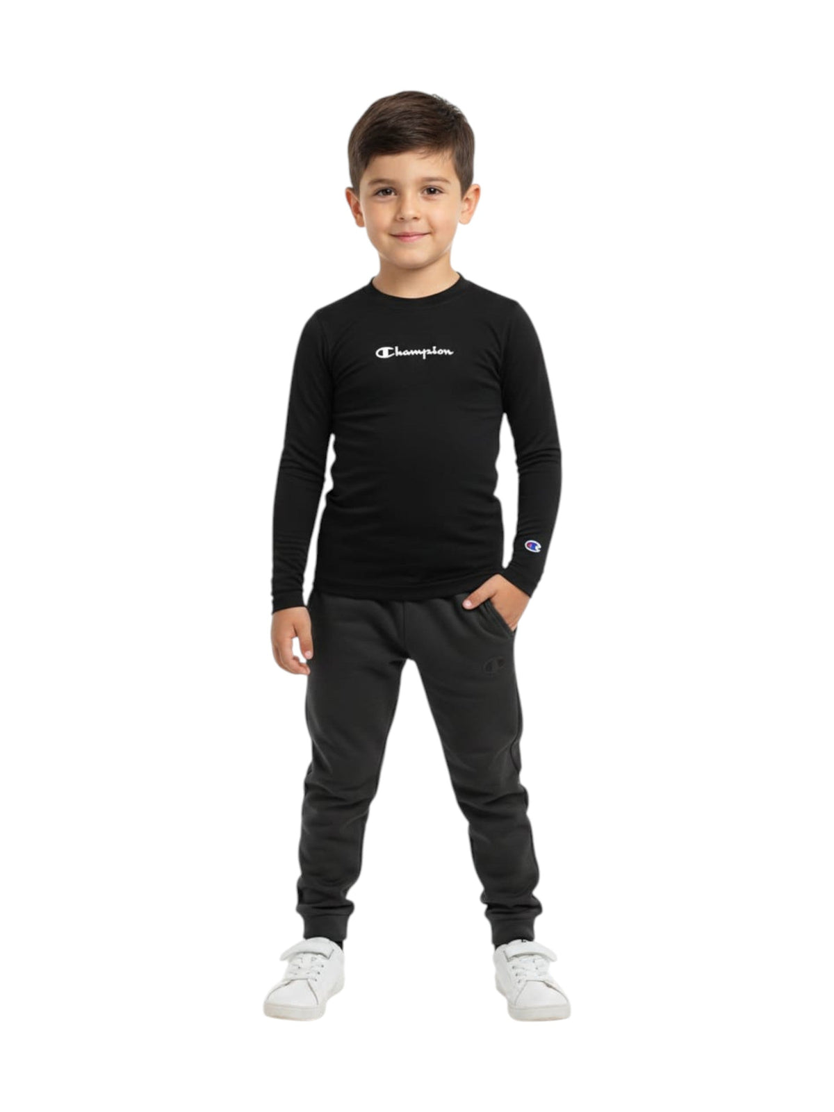 Image for Kids Boy's Brand Logo Printed Sport Top,Black
