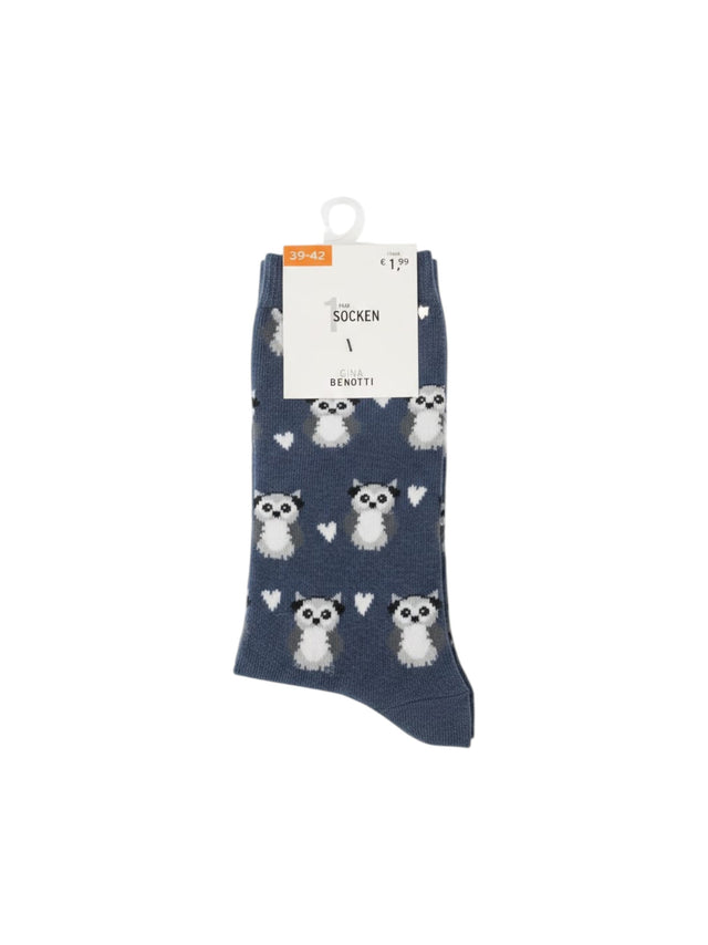Image for Women�s Printed Socks,Navy