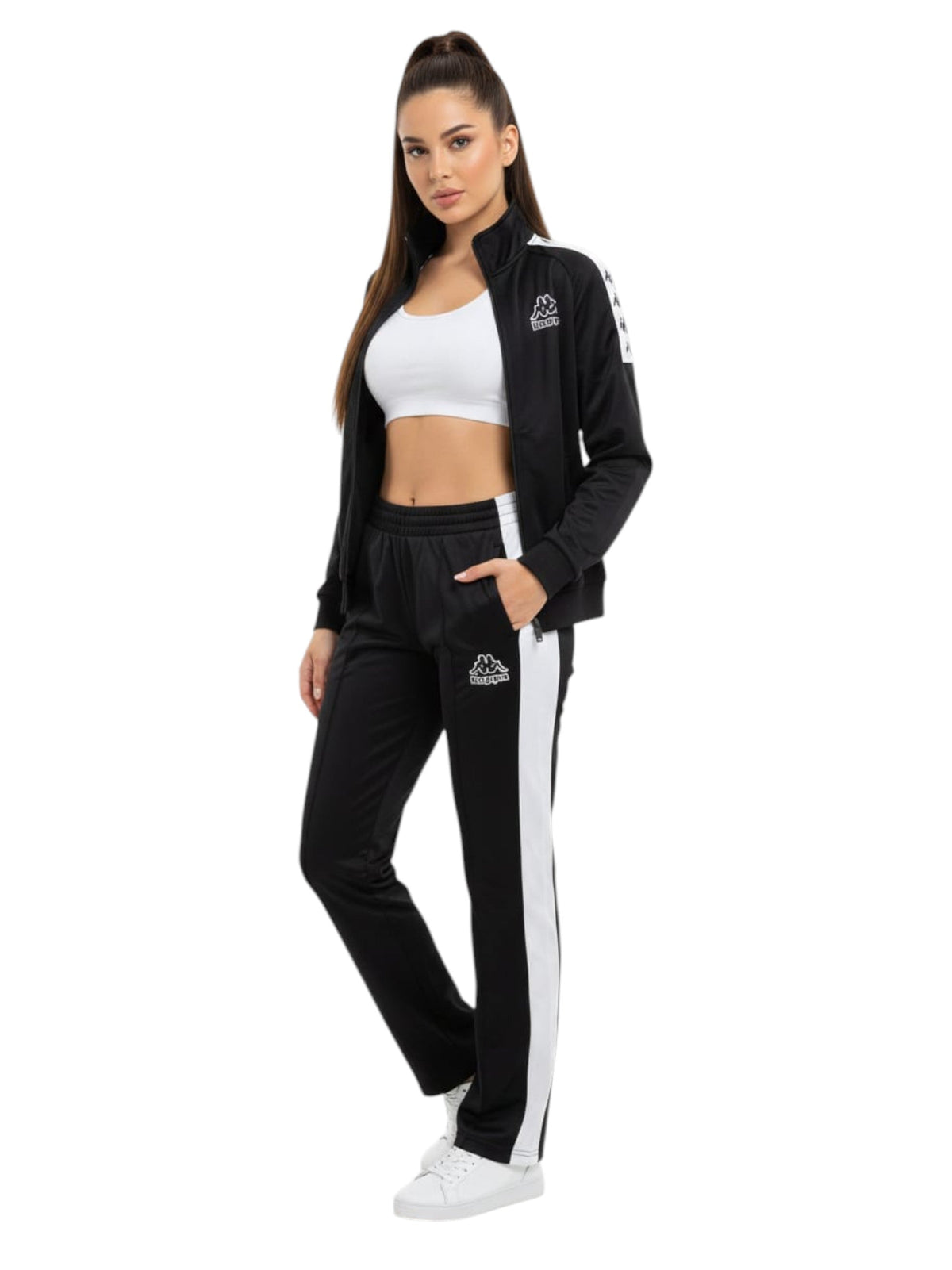Image for Women's Colorblocked Sport Pant,Black