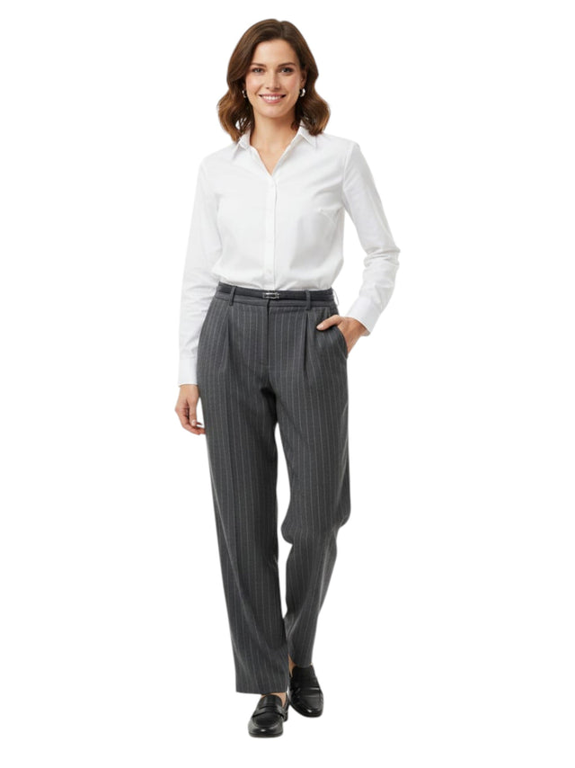 Image for Women's Striped Classic Pant,Grey