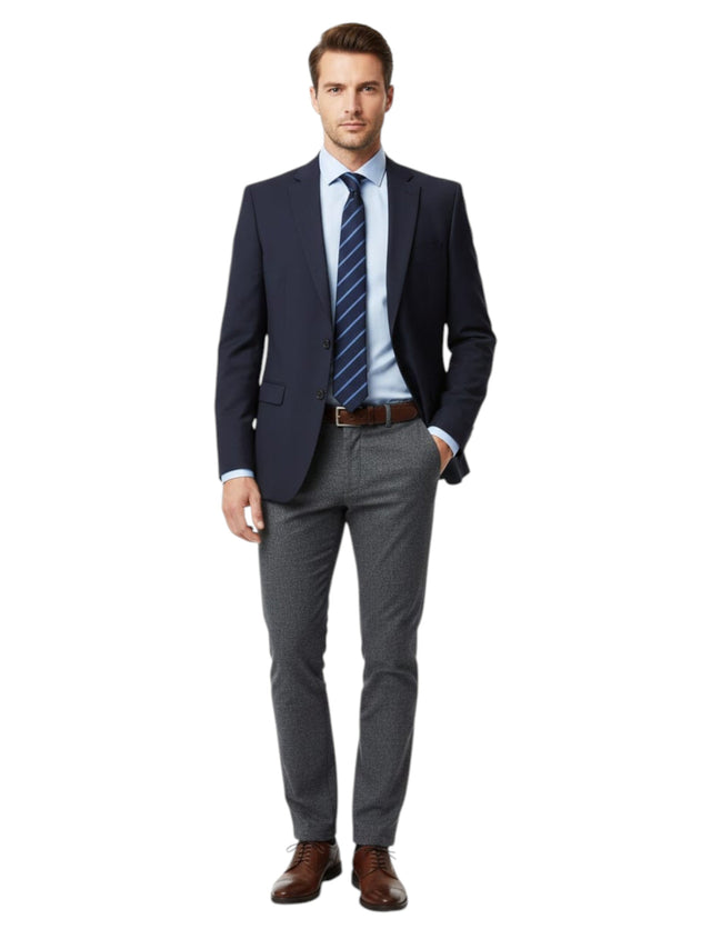 Image for Men's Plain Solid Classic Pant,Grey