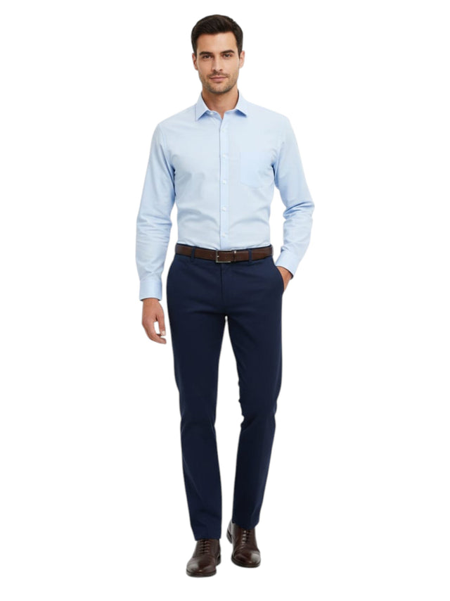 Image for Men's Plain Solid Classic Pant,Navy