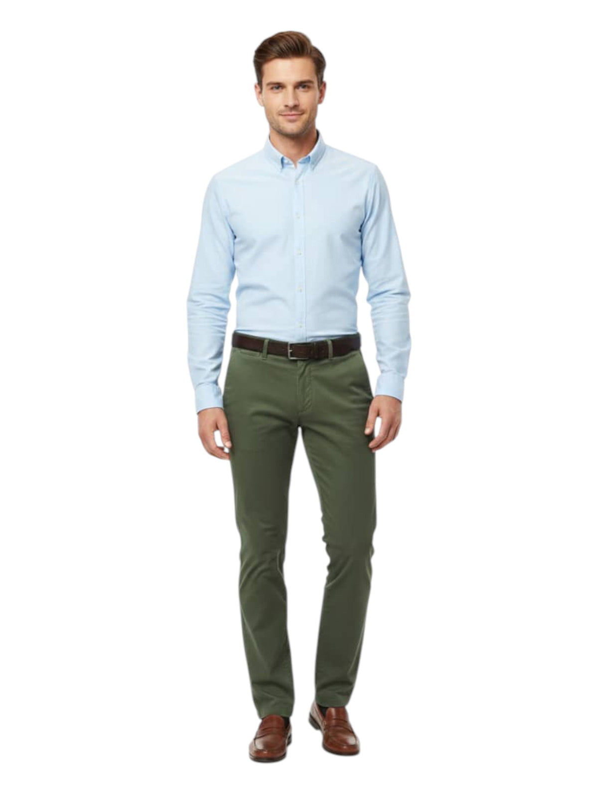 Image for Men's Plain Solid Classic Pant,Olive