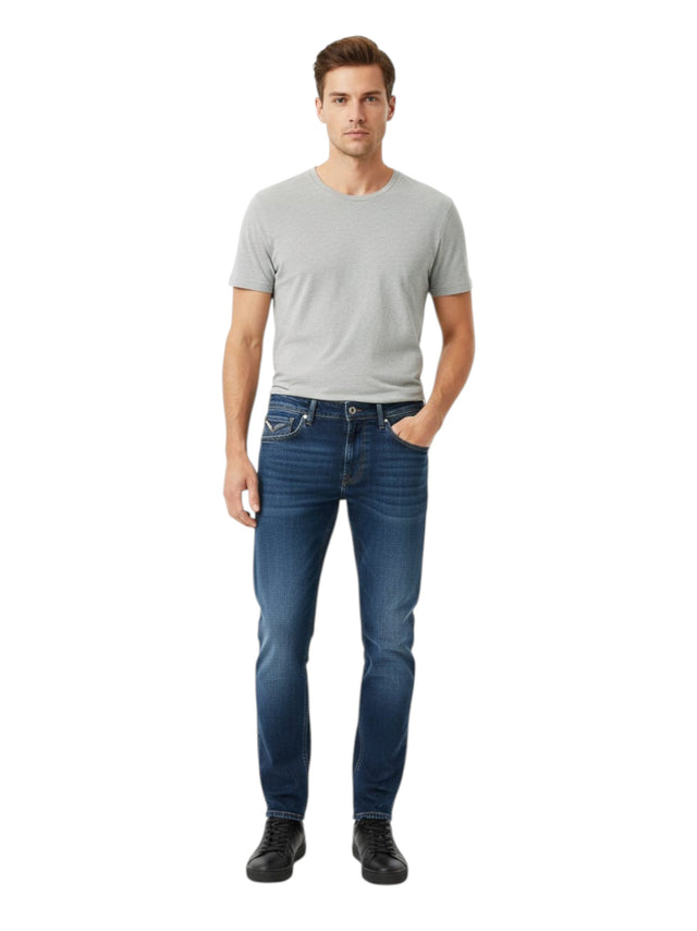Image for Men's Washed Jeans,Blue