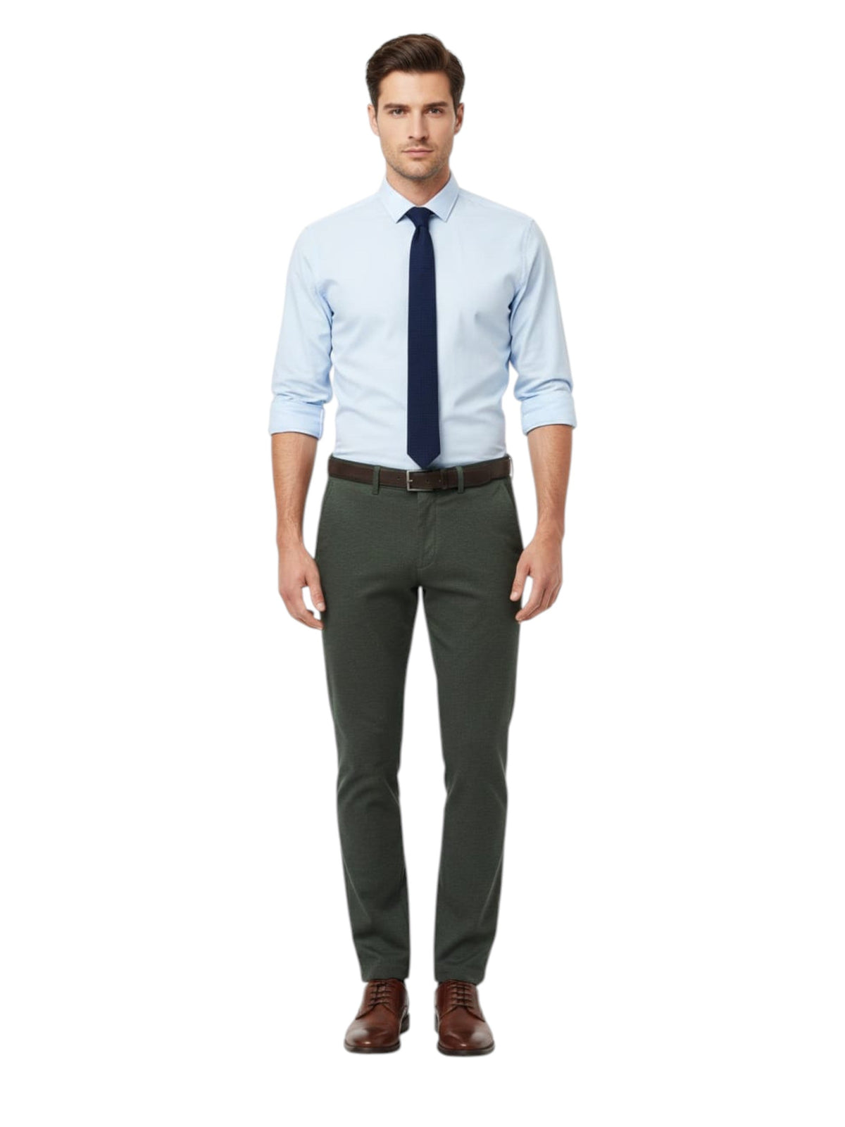 Image for Men's Plain Solid Classic Pant,Olive