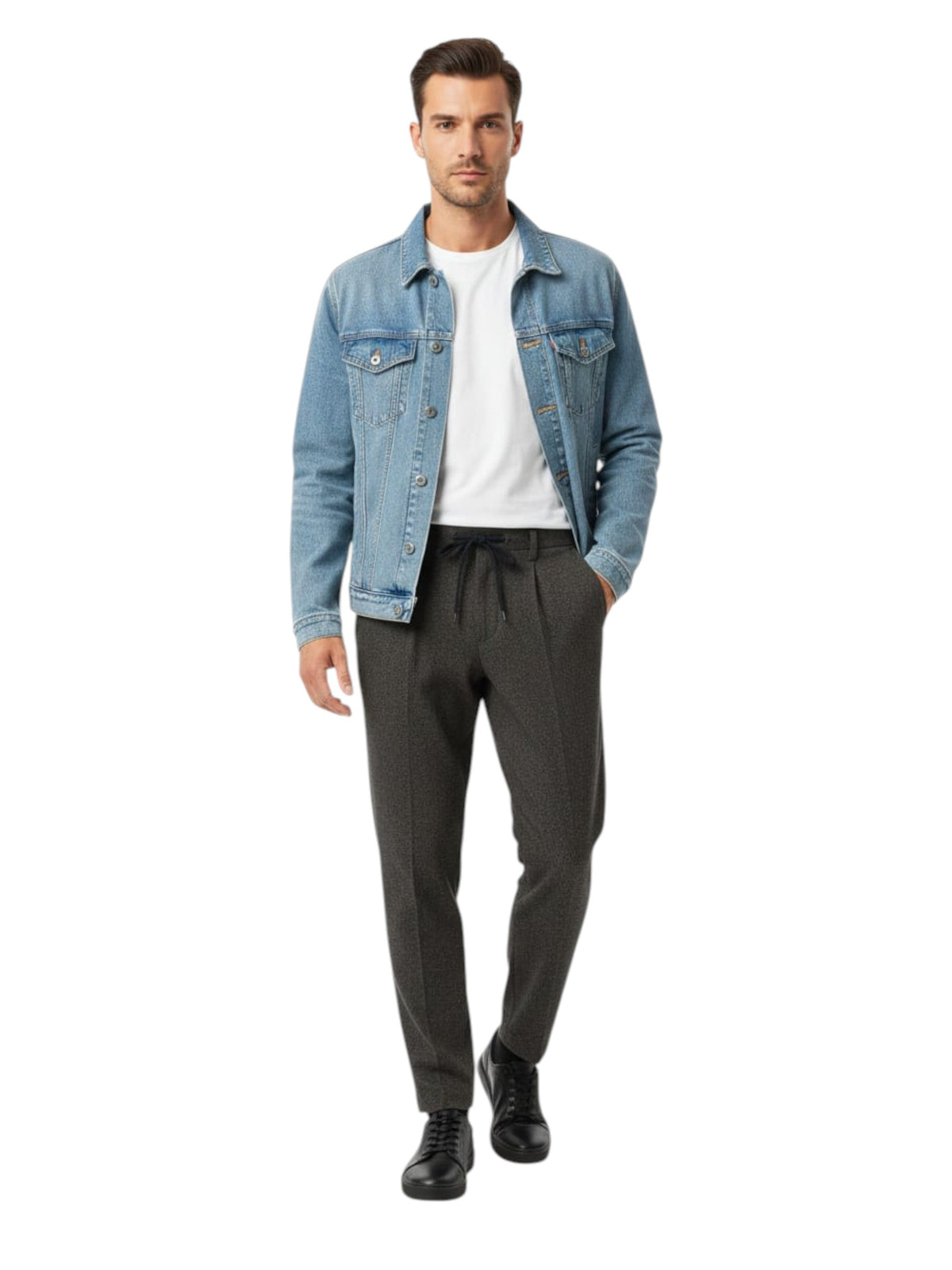 Image for Men's Plain Solid Classic Pant,Brown