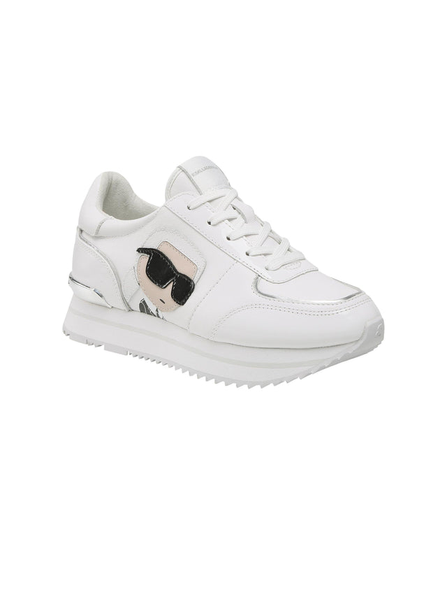 Image for Women's Brand Logo Patched Shoes,White