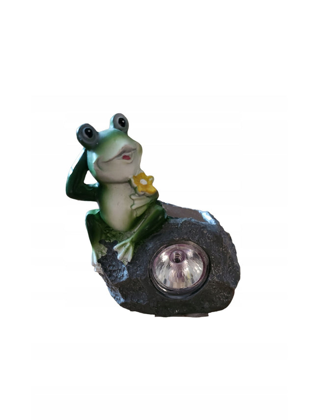 Image for Solar-Powered Frog Garden Statue