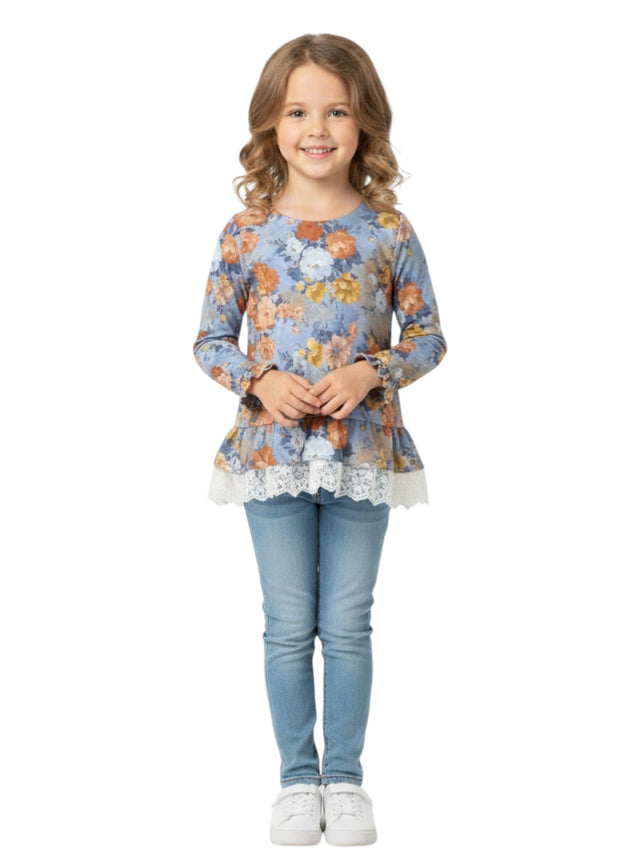 Image for Kids Girl's Floral Printed Top,Multi