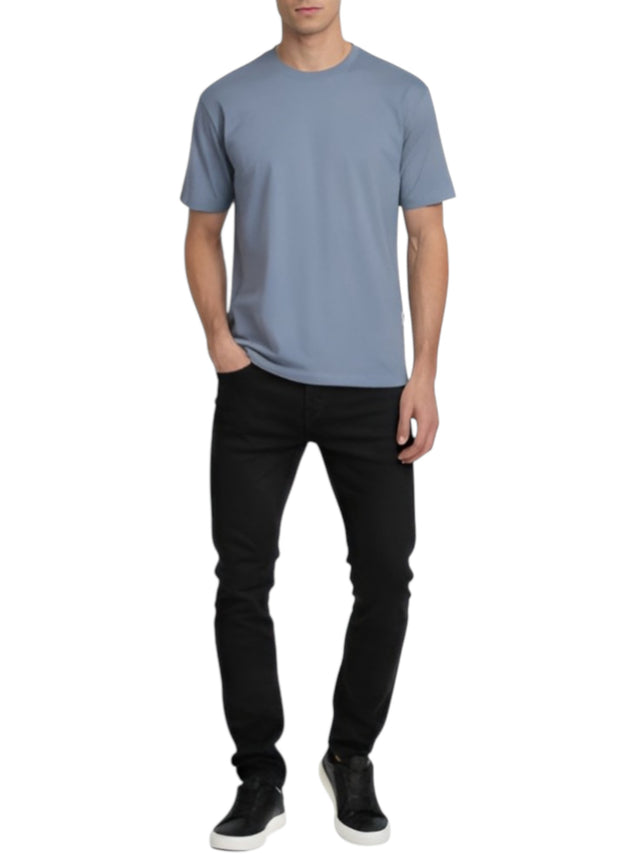 Image for Men's Plain Top,Dusty Blue