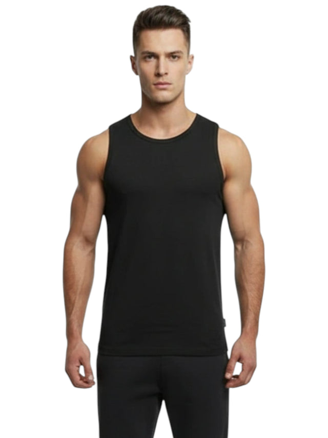 Image for Men's Plain Tank Top,Black
