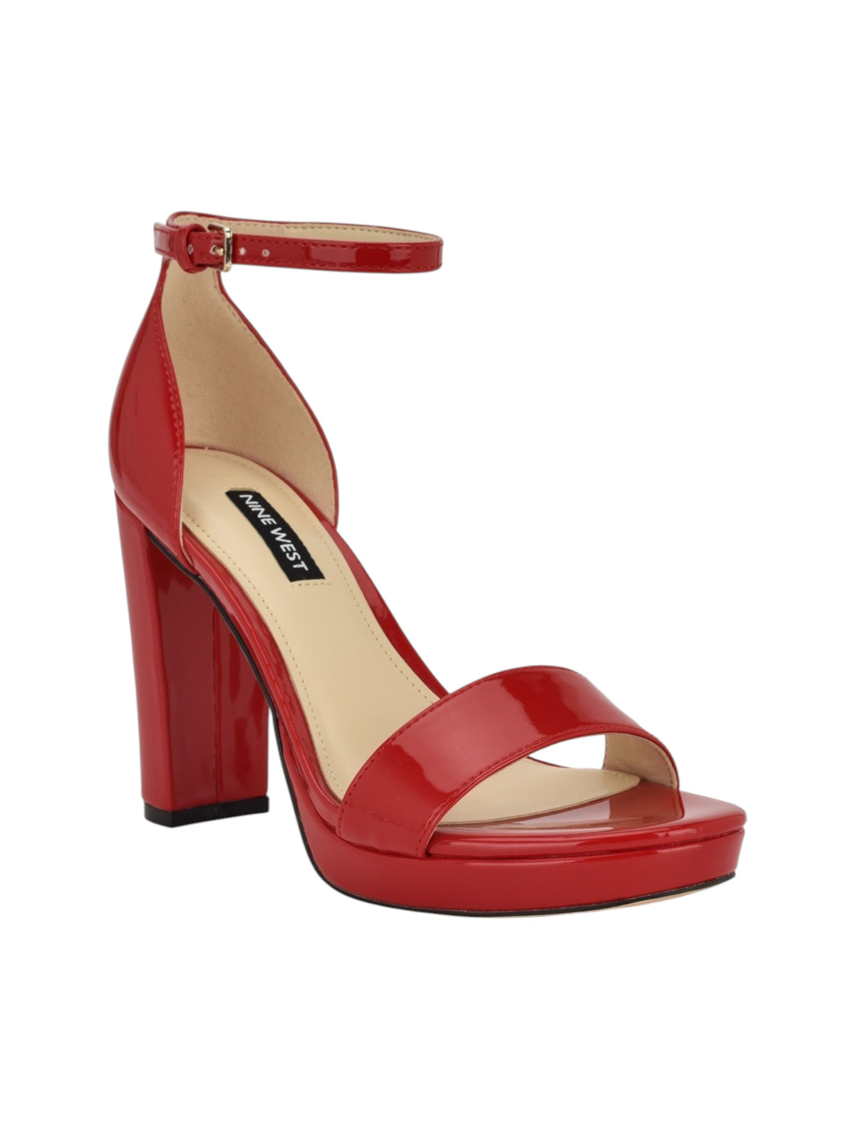 Image for Women's Plain Heeled Shoes,Red