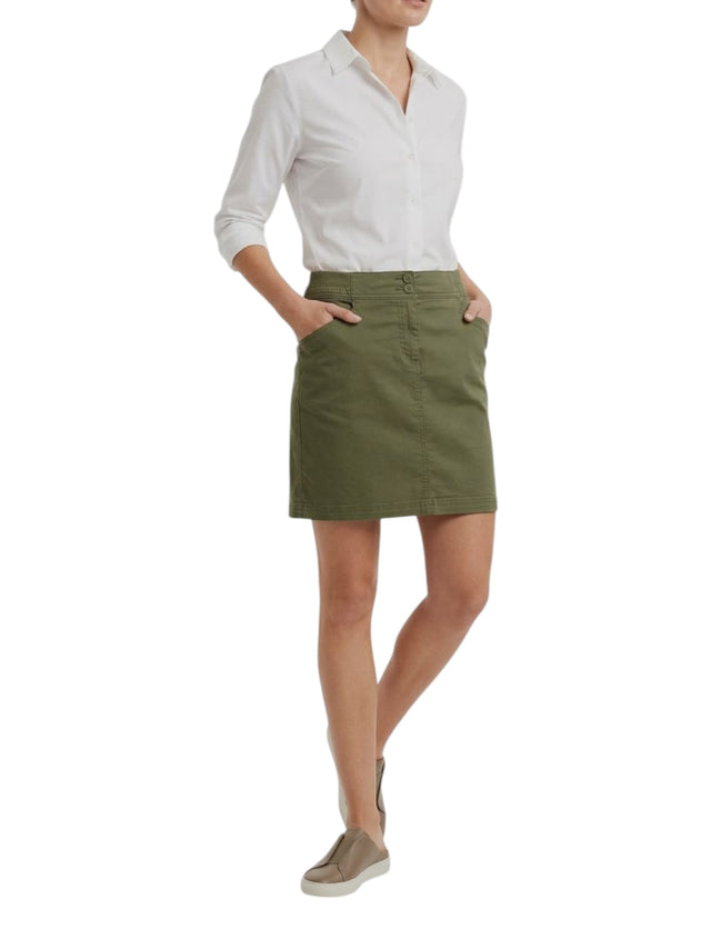 Image for Women's Plain Skirt,Olive