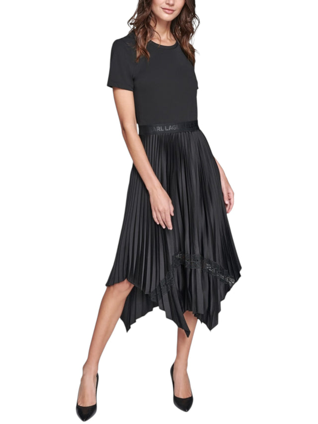 Image for Women's Ruffled Dress,Black
